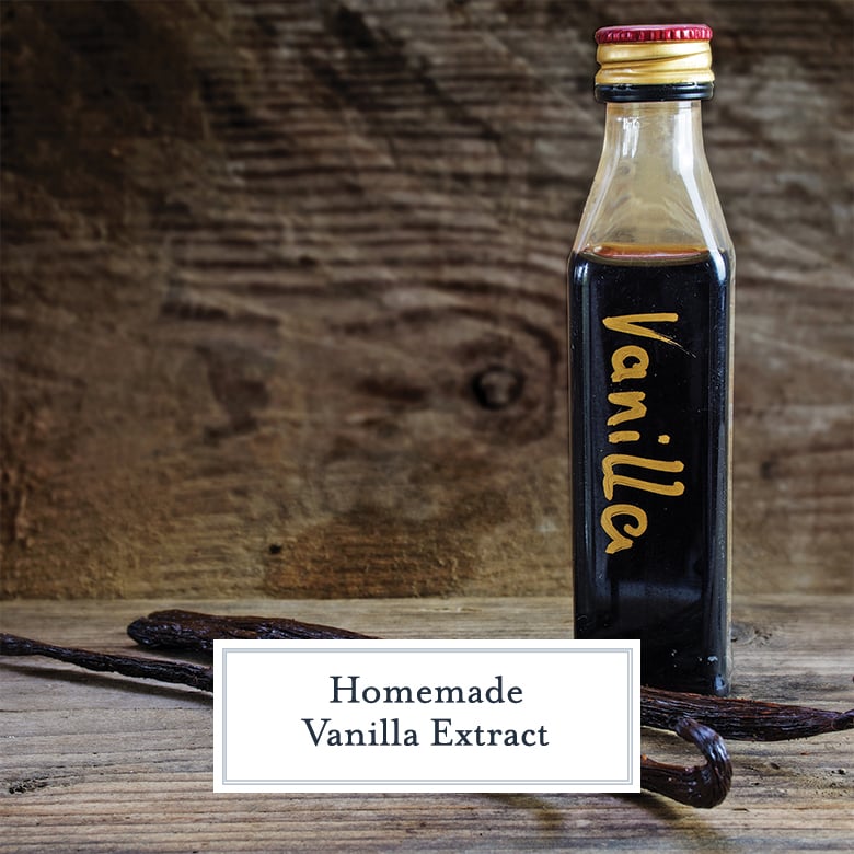 Vanilla Extract Recipe - Only TWO ingredients! Easy homemade gift.