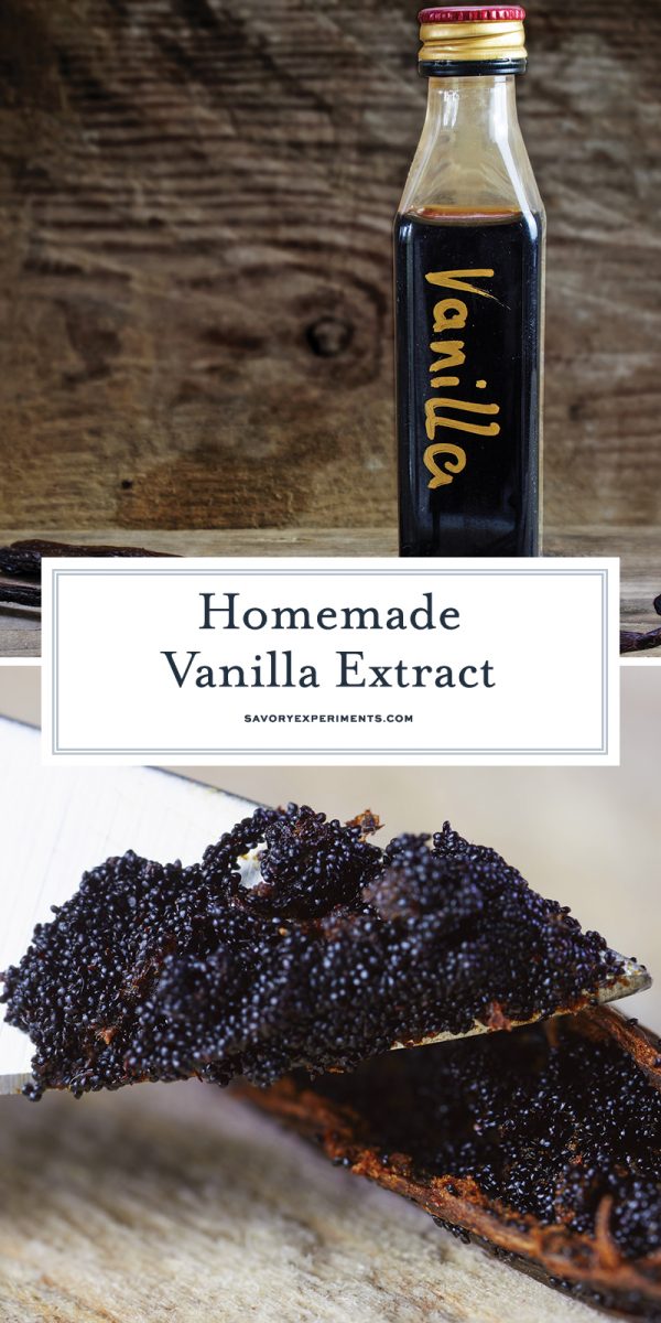 Homemade vanilla extract for Pinterest 