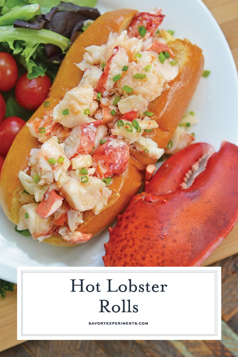 buttered hot lobster for a lobster roll 