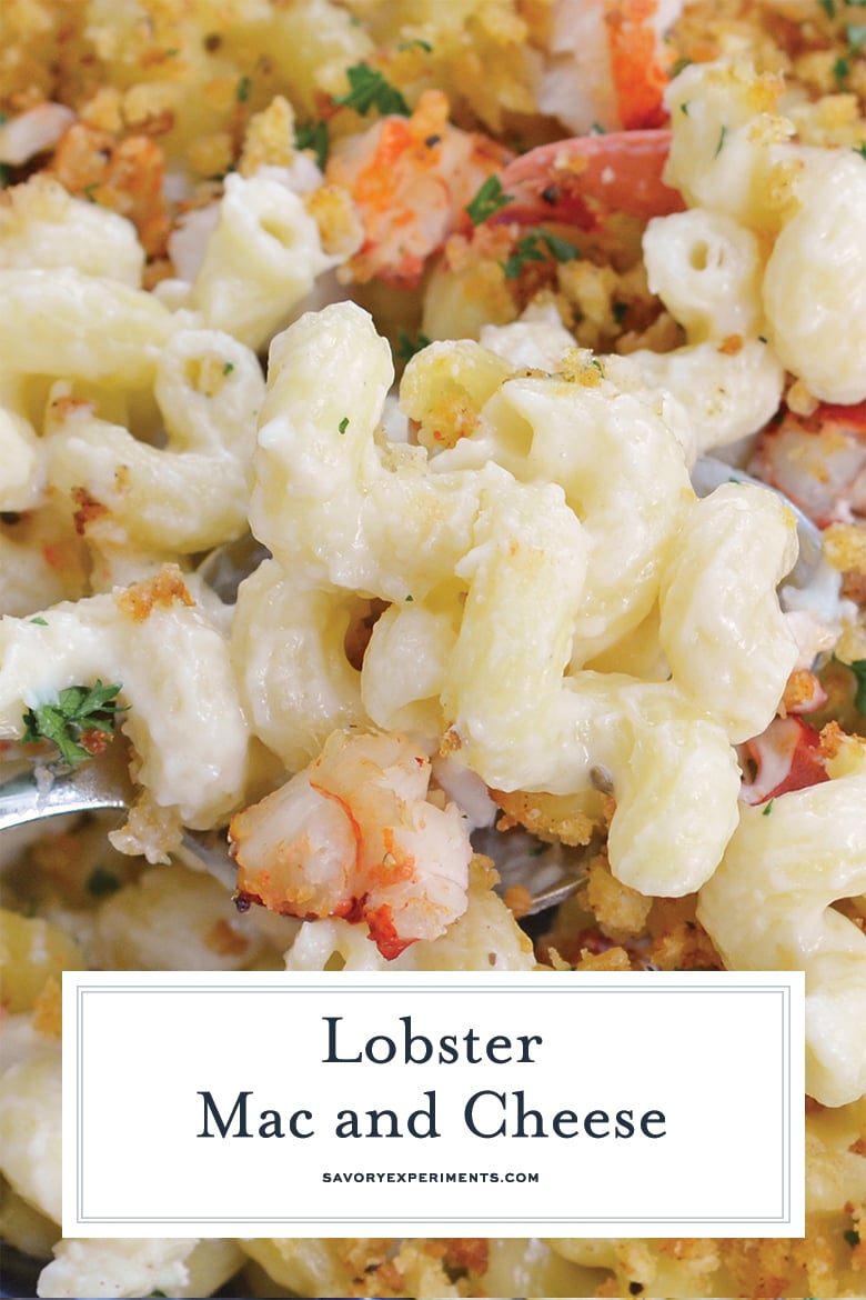 baked mac and cheese with lobster for pinterest
