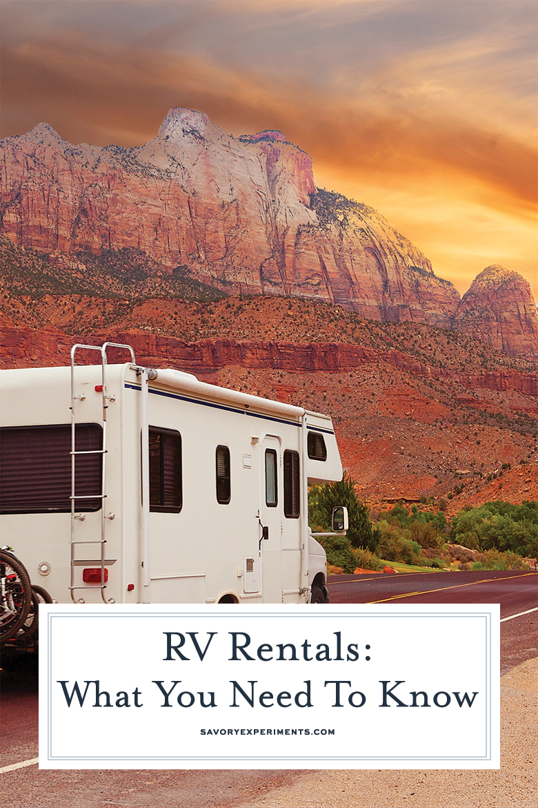 things to know about renting an RV for pinterest 