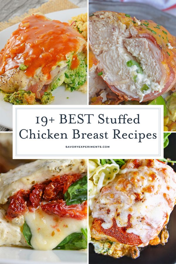 19+ BEST Stuffed Chicken Breast Recipes - EASY Chicken Dinners