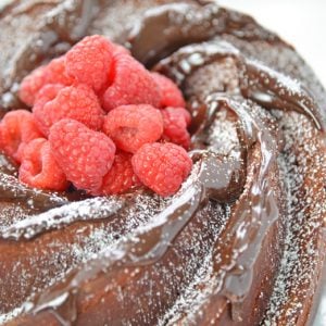 A close up of a piece of cake covered in chocolate