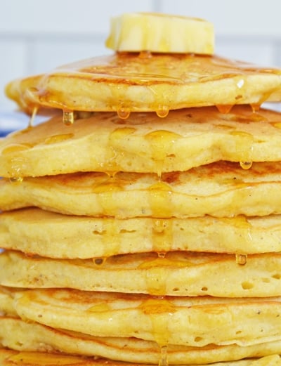 close up corn cakes