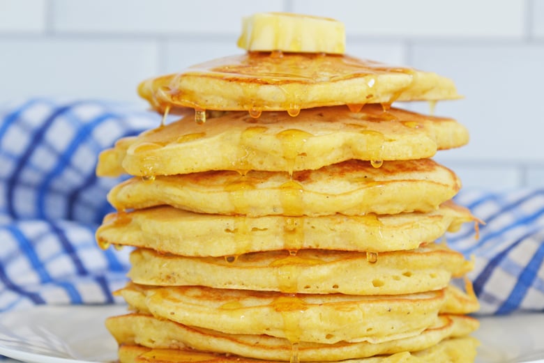 close up corn cakes