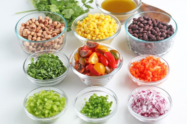 ingredients for cowboy caviar 