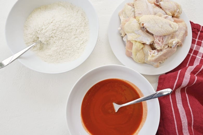 ingredients for gluten free chicken wings 