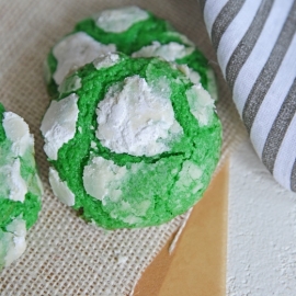 cool mint crinkle cookies