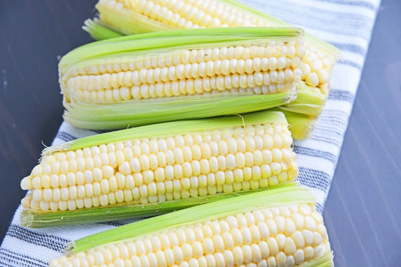 ears of fresh corn 