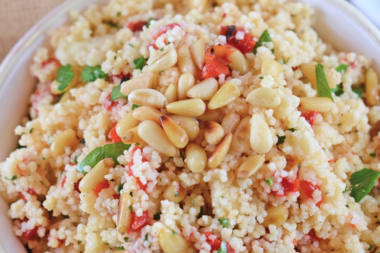 close up of Italian couscous 