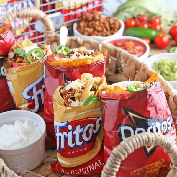 How to Make the BEST Walking Tacos Recipe EASY Walking Taco Bar