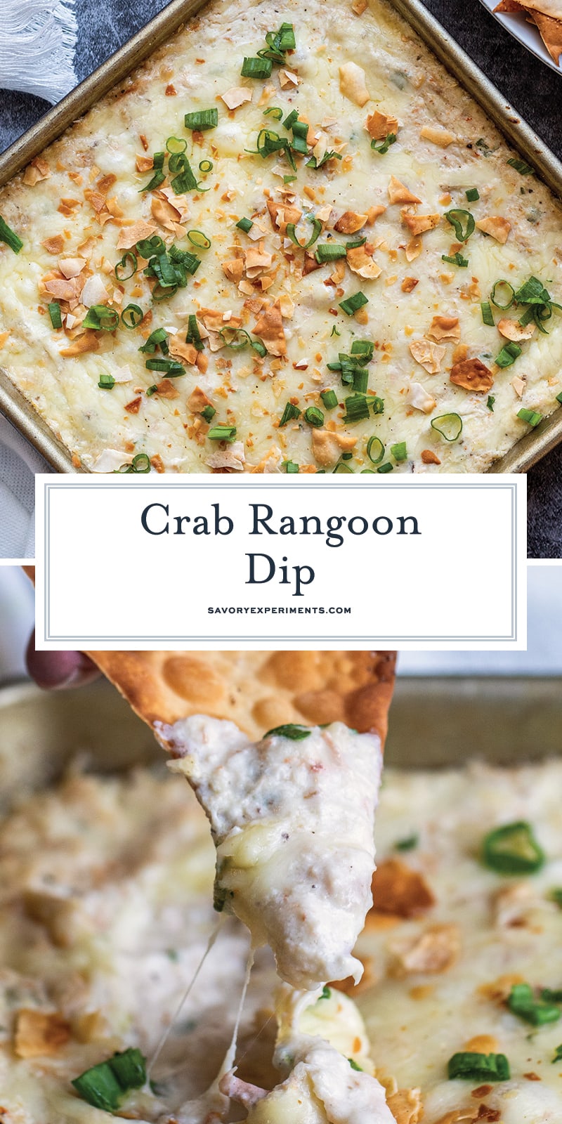 Creamy & Cheesy Crab Rangoon Dip- BEST Crab Rangoon Dip Recipe