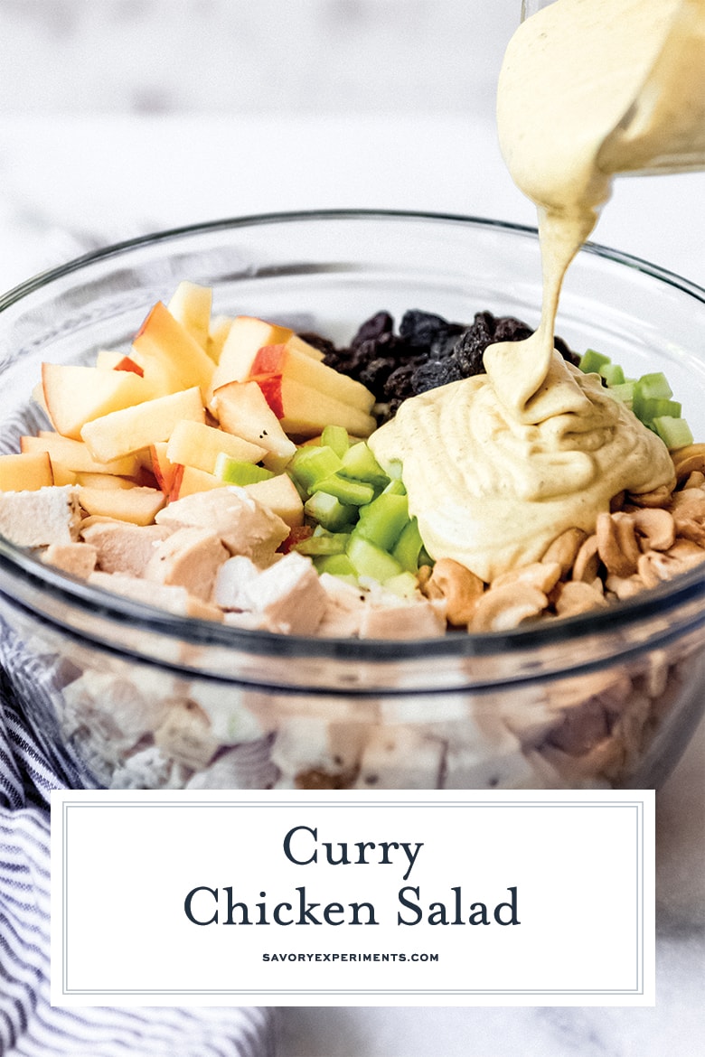 curried chicken salad for pinterest 