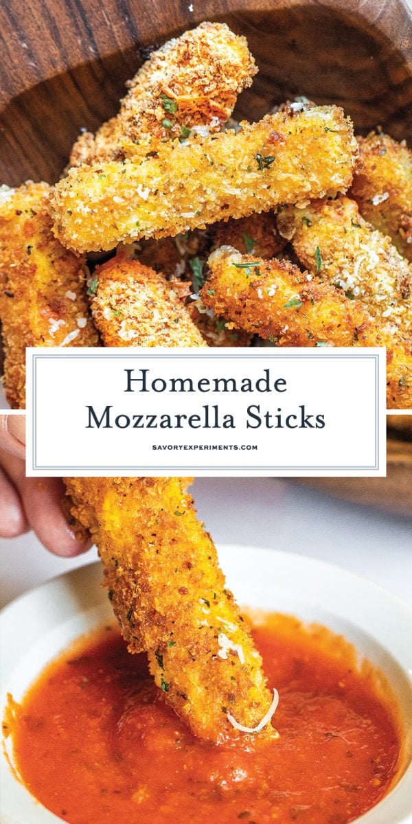 homemade mozzarella sticks for pinterest