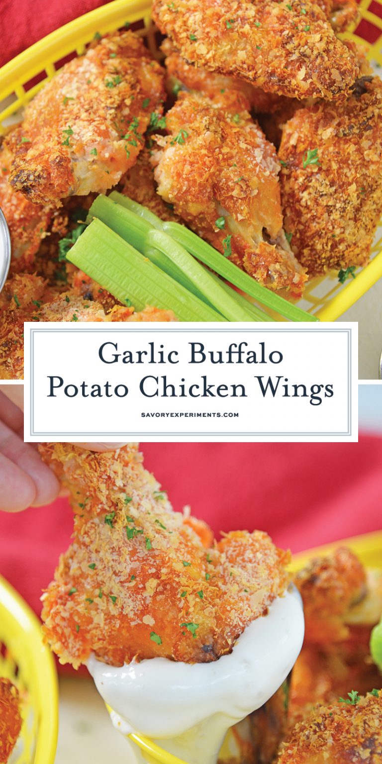 Garlic Buffalo Potato Chicken Wings Breaded Baked Buffalo Wings