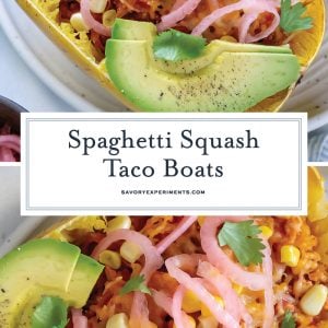 spaghetti squash taco boats for pinterest