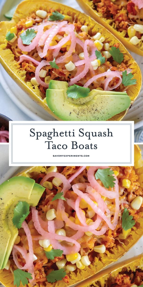 spaghetti squash taco boats for pinterest 