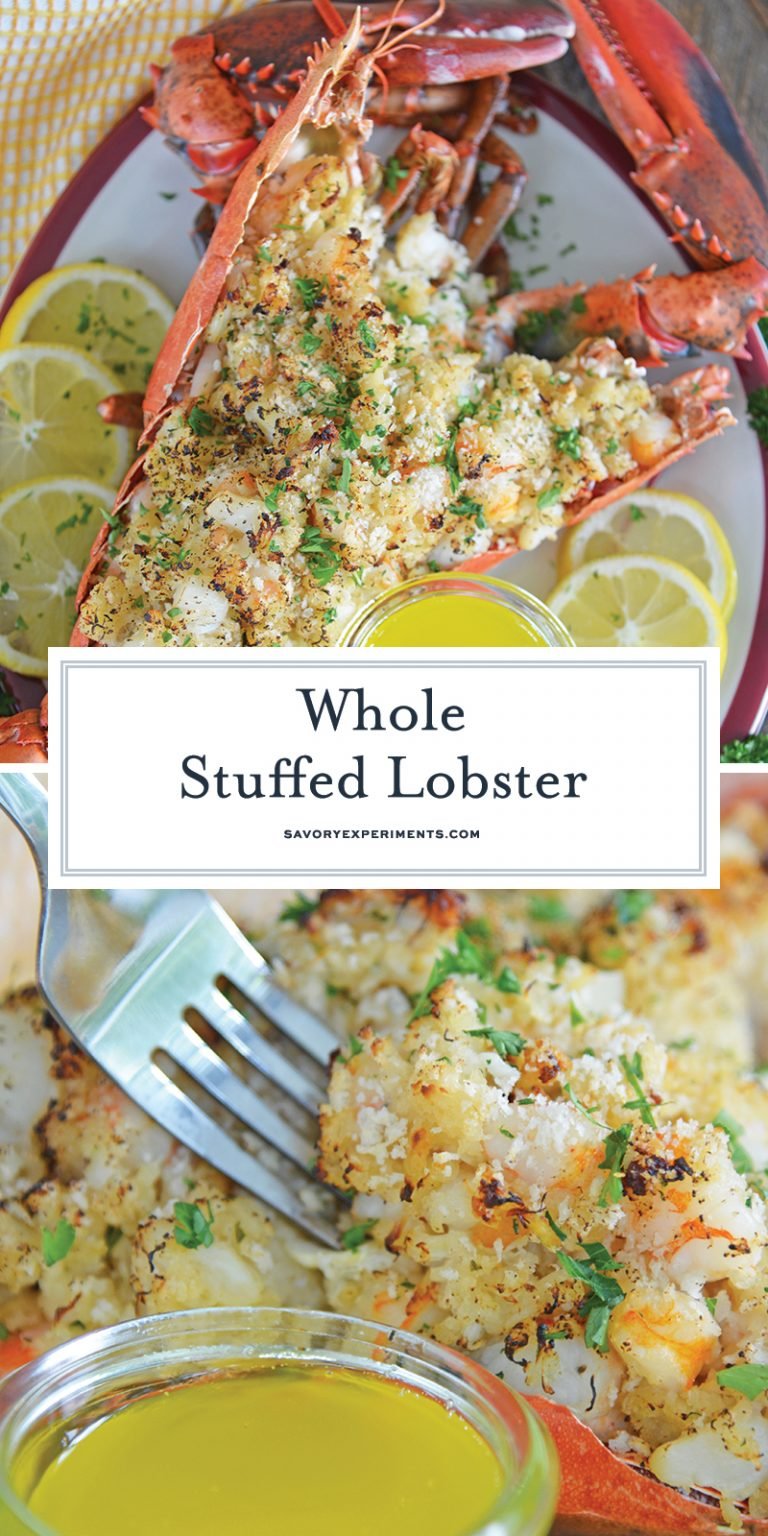 BEST Whole Stuffed Lobster Recipe - EASY Baked Stuffed Lobster