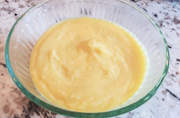 smooth vanilla pudding