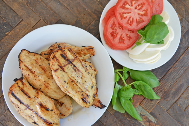 ingredients for caprese chicken 