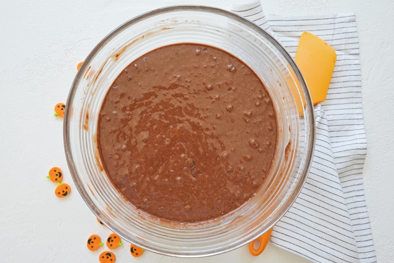 chocolate cake batter 