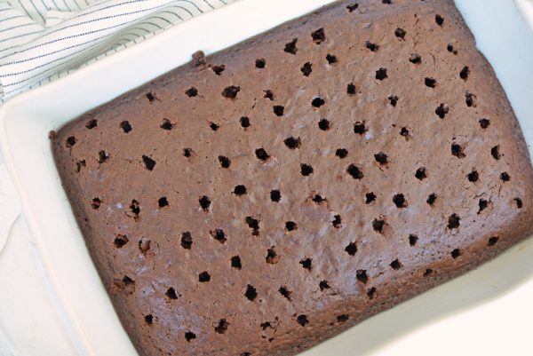 chocolate poke cake