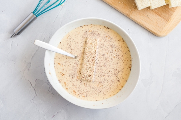 dip in custard