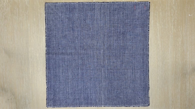 blue napkin 
