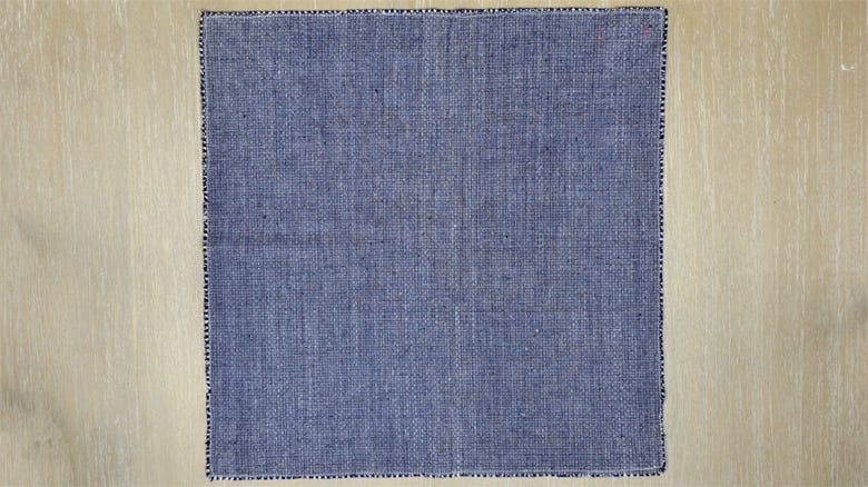 blue napkin 