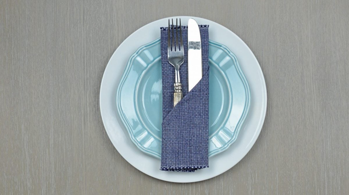 silverware pocket napkin fold 