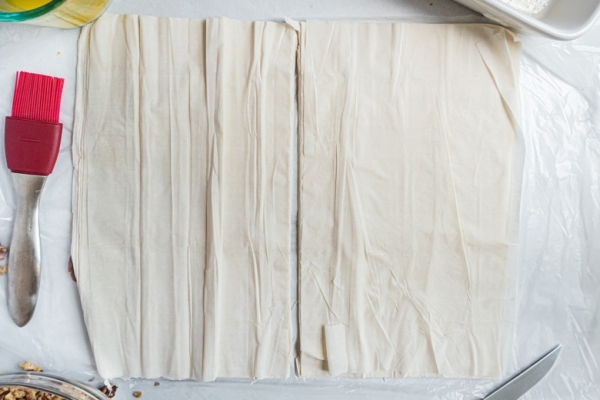 sheets of pastry dough
