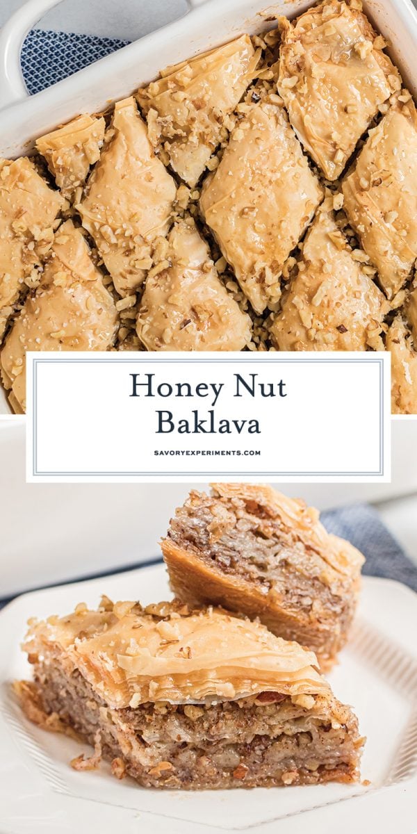 honey nut baklava for pinterest 