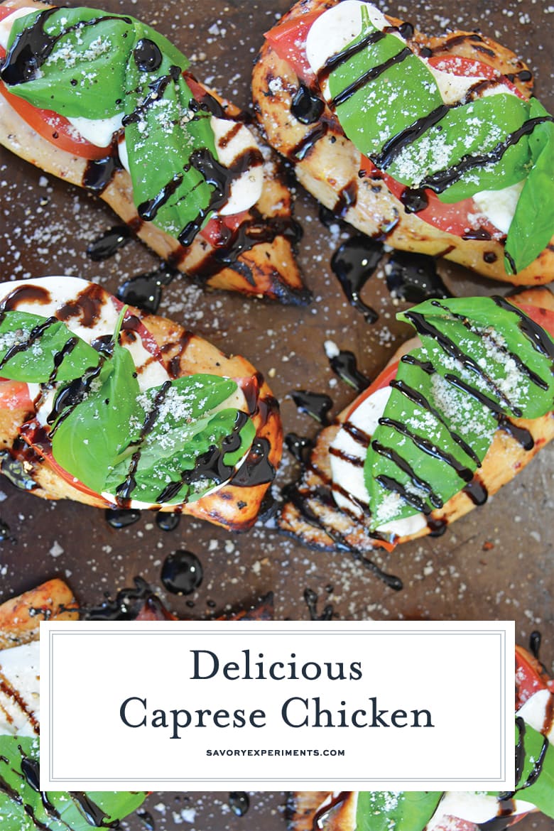 caprese chicken for pinterest  