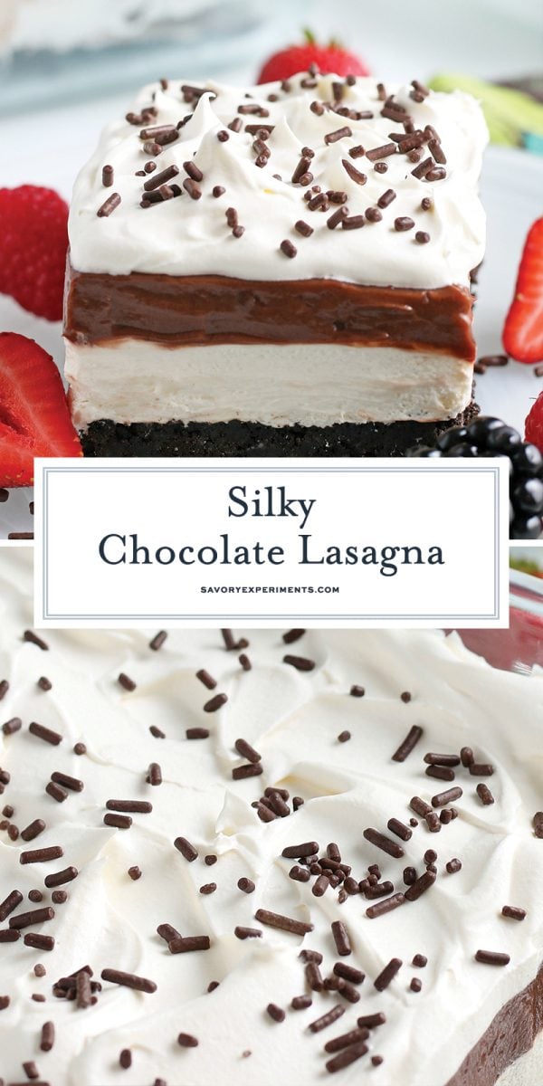 chocolate lasagna for pinterest 