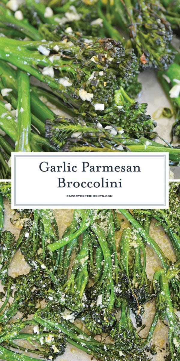 garlic parmesan broccolini for pinterest 