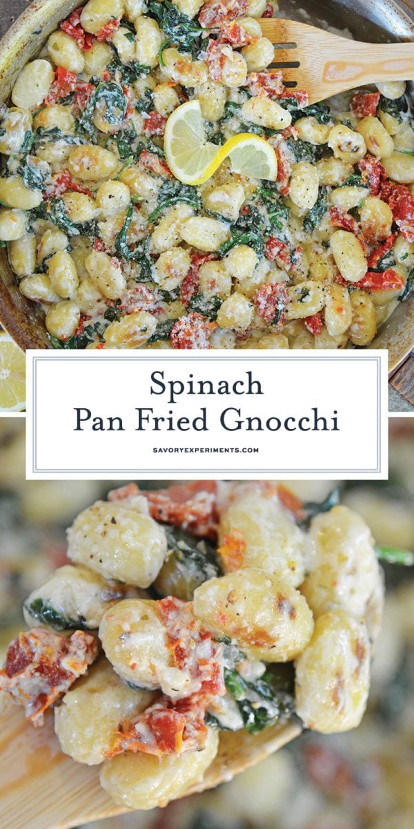 gnocchi with tomatoes and spinach for pinterest 