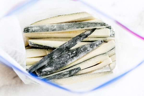cut zucchini fries