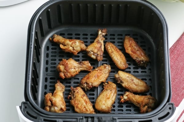 chicken wings in an air fryer