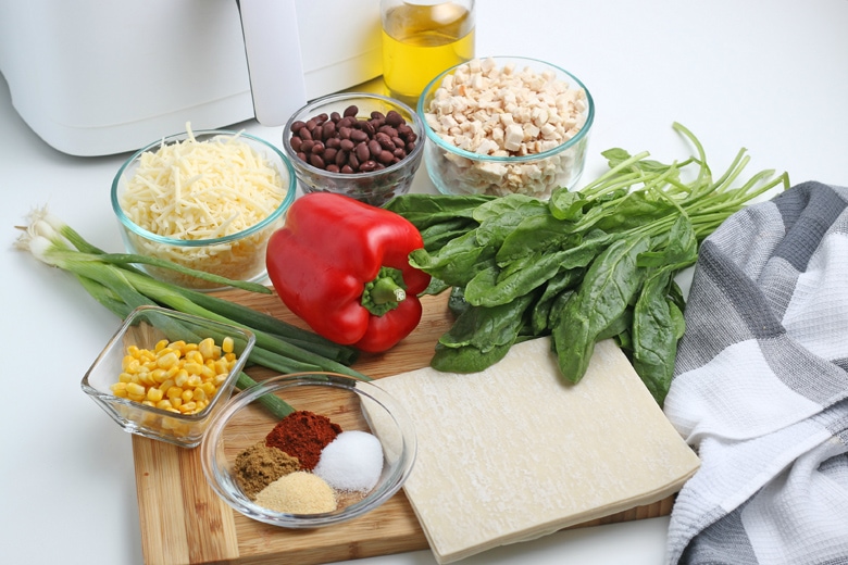 ingredients for southwest egg rolls