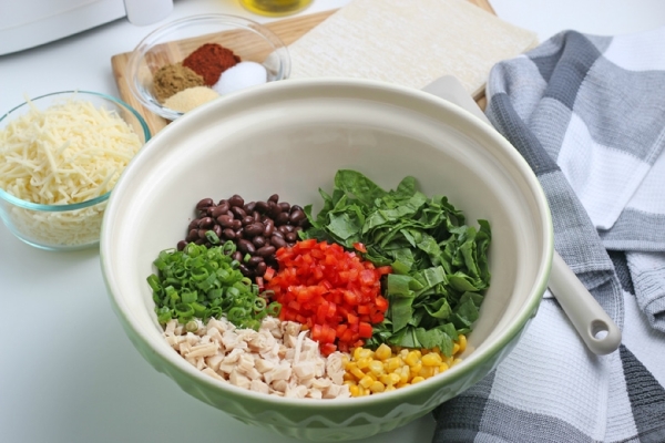 ingredients for southwest egg rolls