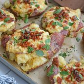 crab smashed potatoes