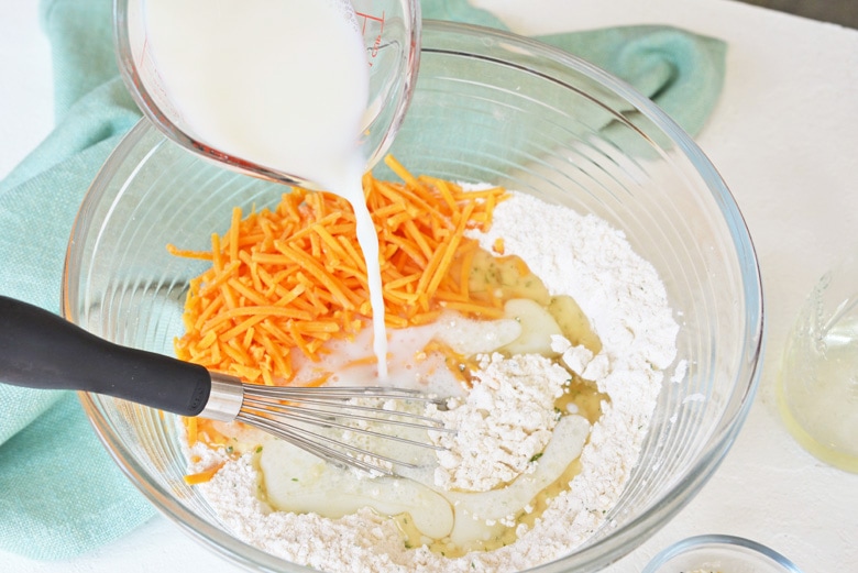 ingredients for cheesy drop biscuits 