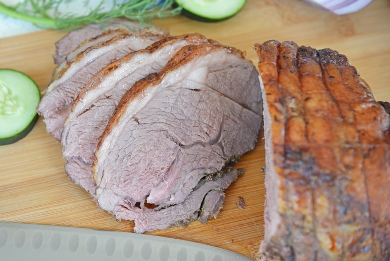 sliced leg of lamb 