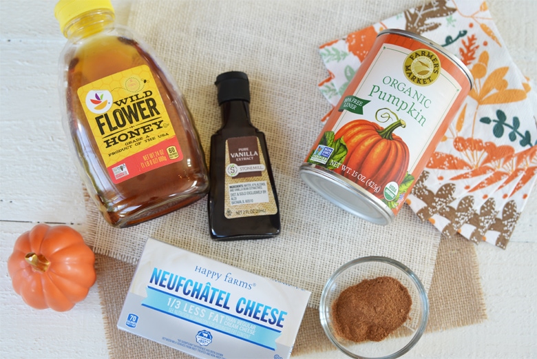 ingredients for pumpkin cream cheese 
