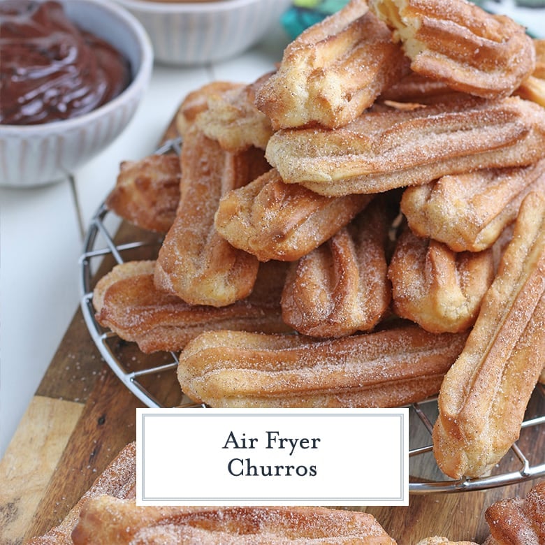 churros on a wire cooling rack 