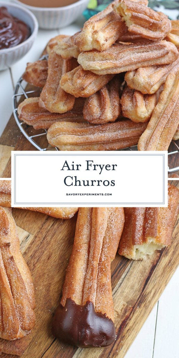 air fryer churros for pinterest 