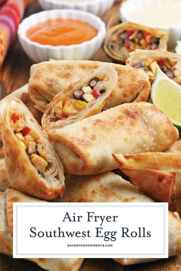 BEST Air Fryer Southwest Egg Rolls Recipe - Copycat Chili's Egg Rolls