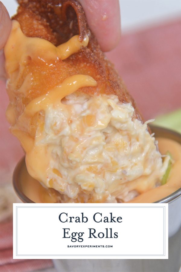 BEST Crab Cake Egg Rolls (Crunchy, & Creamy Crab Egg Rolls!)