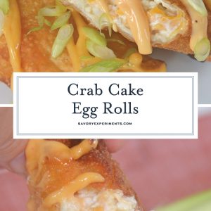 crab cake egg rolls for pinterest