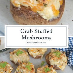 crab stuffed mushrooms for pinterest